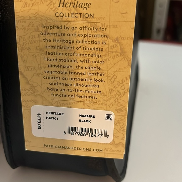 Patricia Nash Nazaire Top Zip Crossbody Bag NWT - Picture 7 of 8